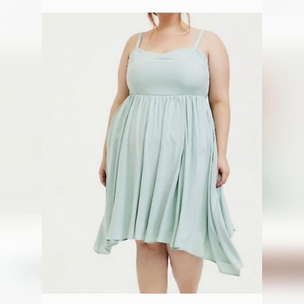 Torrid Light Mint Spaghetti Strap Dress